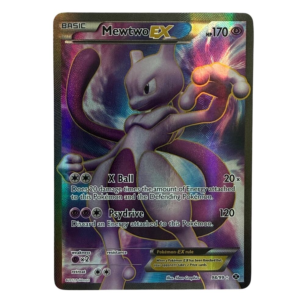 Pokémon TCG Mewtwo EX 98/99 Next Destinies 2012 Full Art Holo Ultra Rare LP-EX